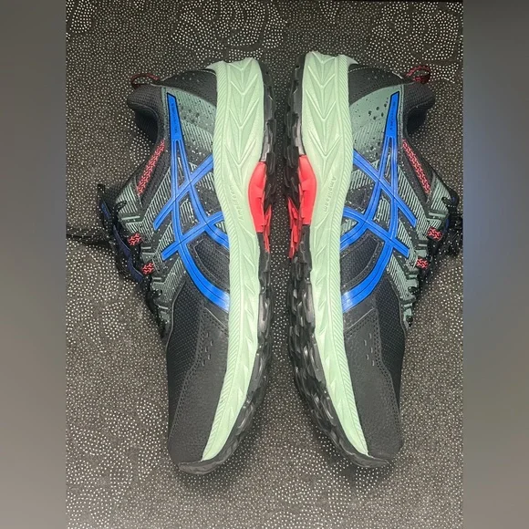 EUC - ASICS Men's Gel-Venture 9 Running Shoes Black/Tuna Blue Size:11.5 Ex-Wide - Picture 5 of 16